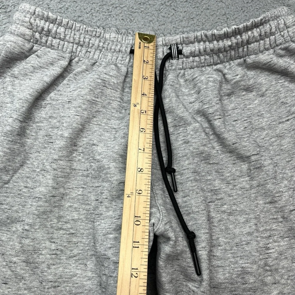 Adidas Sweatpants Womens XL Joggers Gray Fleece Zip Legs Drawstring Streetwear